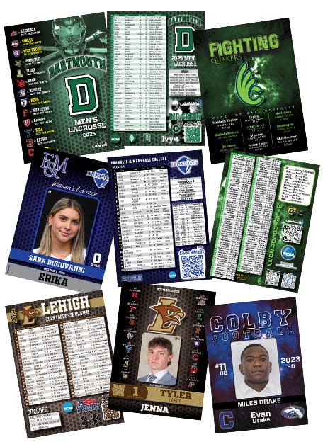 Roster Cards with Lanyards